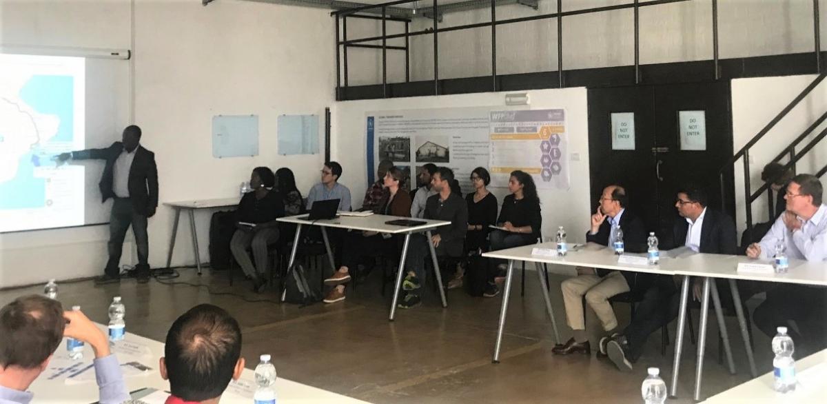 Executive Board delegation observing and participating in SimEx. Photo: WFP/Harriet Spanos