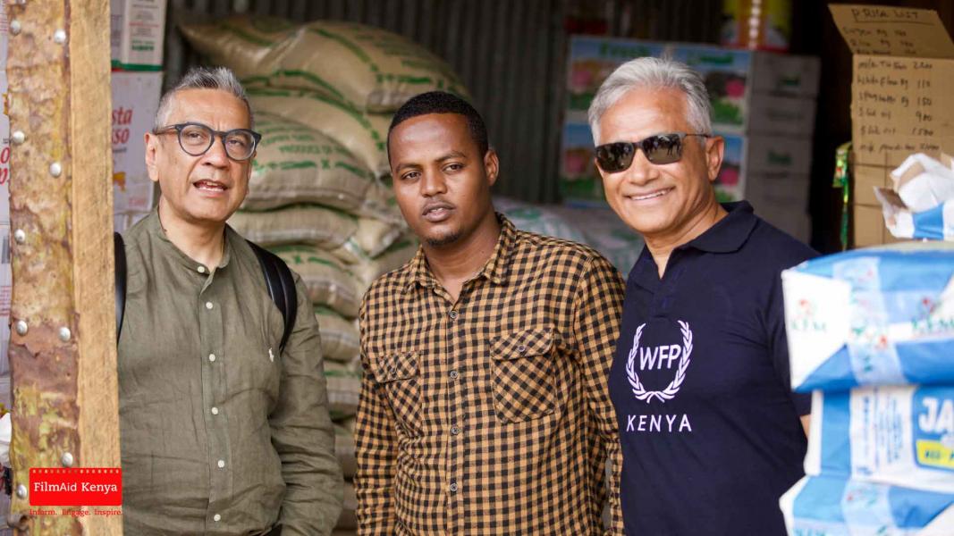 IOAC members learning about commercial activity in Dadaab. Photo: FilmAid Kenya
