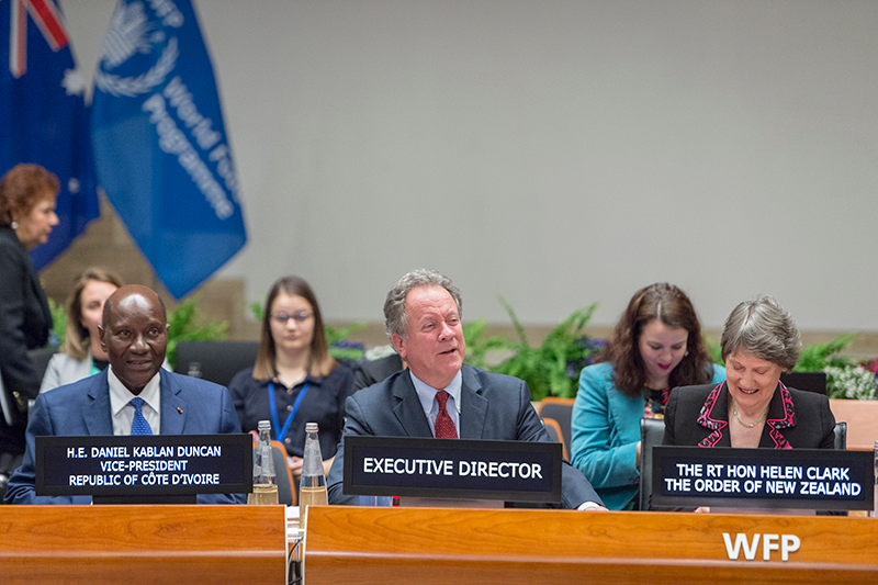New Zealand and Australia co-hosted Pacific-themed side event: Helen Clark shares Insights on Pacific Development Challenges. - Photo Credit: WFP/Giulio d'Adamo