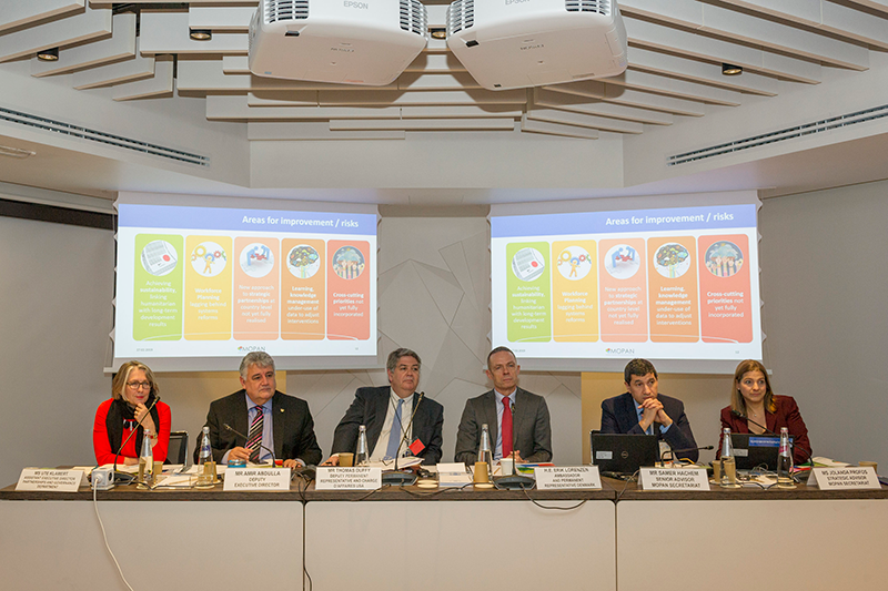 Denmark and United States of America co-sponsored launch of the Multilateral Organisation Performance Assessment Network (MOPAN) assessment of WFP (2016–2018) (released in February 2019). - Photo Credit: WFP/Giulio d'Adamo