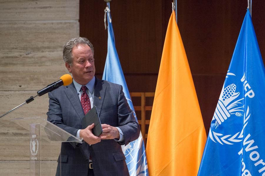 Spain and WFP Gender Division-sponsored side event on Sharing experiences in the fight against gender-based violence in humanitarian and food insecurity contexts. Photo Credit: WFP/Giulio D'Adamo