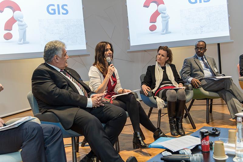 Switzerland and WFP Emergencies Division side event: Visualizing emergencies: featuring the work of Geospatial Support Unit and Geographical Information Systems (GIS). Photo credit: WFP/Rein Skullerud