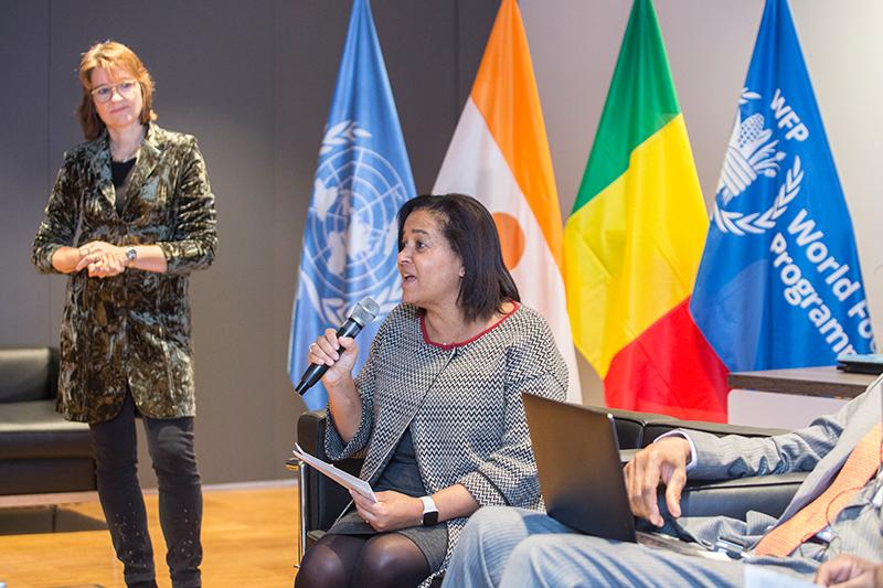 Netherlands and Private Partnerships and Fundraising Division side event Partnering for Impact: the WFP – DSM Story. Photo Credit: WFP/Giulio Napolitano