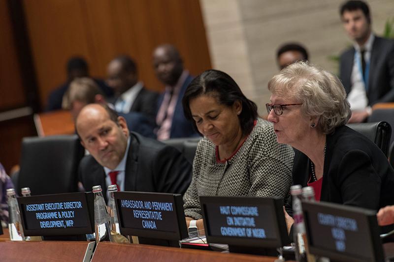 WFP, African Union, Canada and Russian Federation side event on school feeding: Moving forward in partnership: Promoting an integrated school health and nutrition package. Photo Credit: WFP/Rein Skullerud