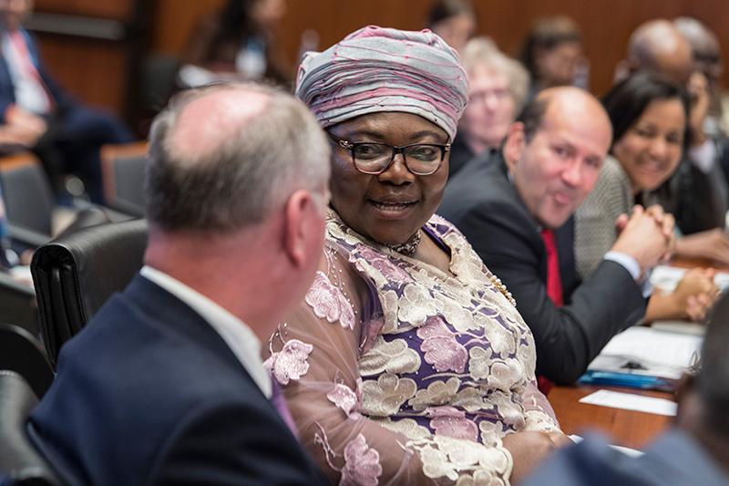 WFP, African Union, Canada and Russian Federation side event on school feeding: Moving forward in partnership: Promoting an integrated school health and nutrition package. Photo Credit: WFP/Rein Skullerud
