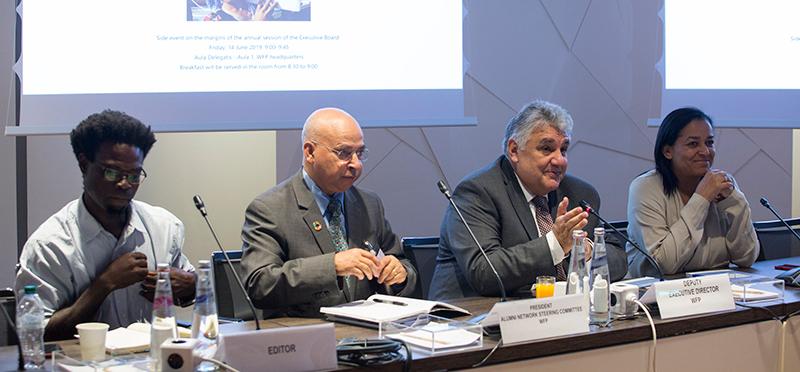 WFP Alumni Network to launch a book on WFP Cross-border Operations: The side event aims to launch the WFP Alumni Network publication on Cross Border-Operations”_Photo Credit: WFP/Giulio Napolitano