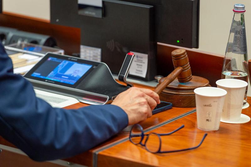 WFP HQ Rome, Italy, 21 June 2021 - In the Photo: Intervention by Ambassador H.E. Mr. Luis Fernando Carranza Cifuentes, Guatemala and President of the WFP EB 2021 -Photo: WFP/Giulio D'Adamo