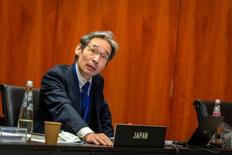 Intervention by H.E. Mr. Yoshihiro Kuraya, Minister Counsellor and Deputy Permanent Representative, Japan. Photo: WFP/Giulio d'Adamo