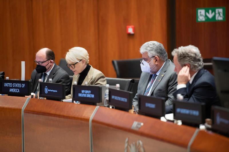 Statement by H.E. Cindy McCain, Ambassador and Permanent Representative of the U.S. Mission to the UN Agencies. Photo: WFP/Rein Skullerud