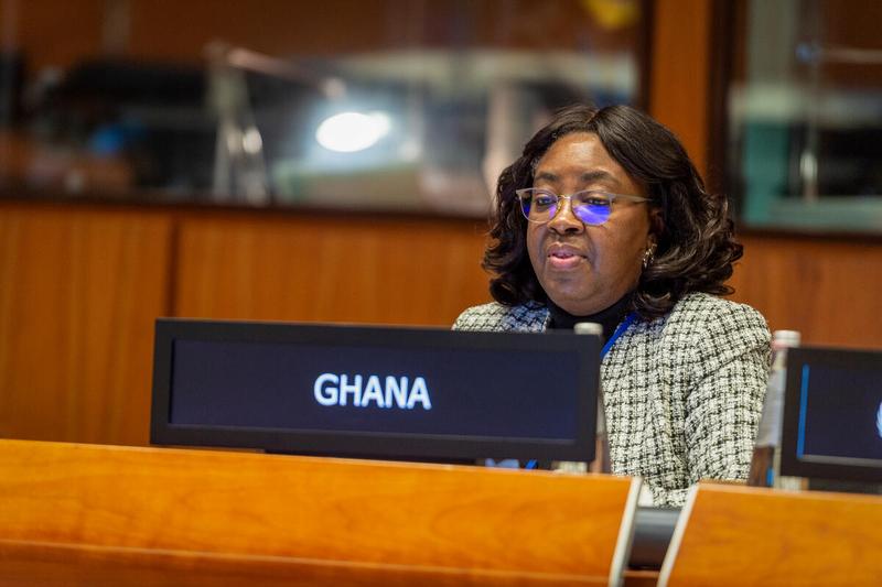 Intervention by H.E. Ms. Phyllis Martha Klorkor Mends, Minister Counsellor and Alternate Permanent Representative of the Republic of Ghana. Photo: WFP/Giulio d'Adamo