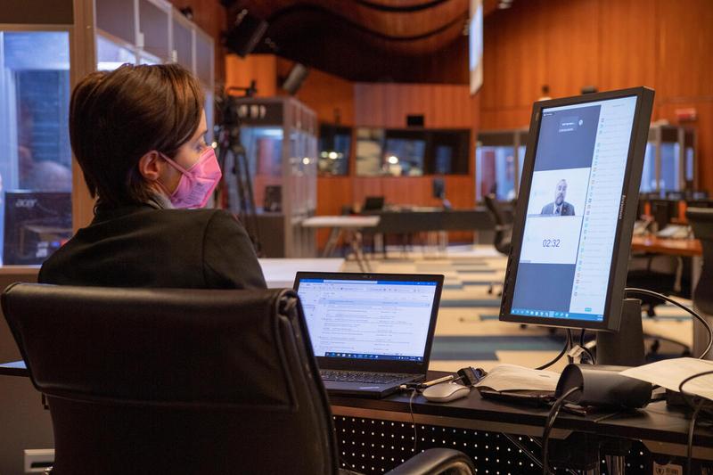 Caribbean multi-country strategic plan (2022–2026). Remarks by Mr. Regis Chapman, Country Director (a.i.) Barbados connected remotely. Photo: WFP/Rein Skullerud