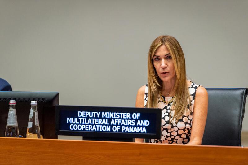 Intervention by H.E. Ms. Ana Luisa Castro, Deputy Minister of Multilateral Affairs and Cooperation of Panama. "Group of Friends of the United Nations Humanitarian Response Depot" side event on the margins of the Annual Session of the Executive Board 2022. Photo: WFP/Giulio d'Adamo