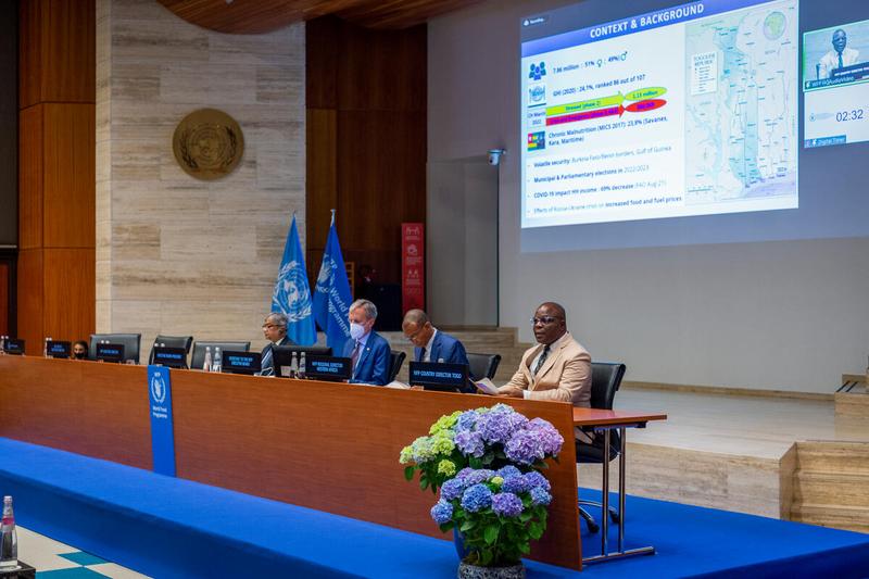 Intervention by Mr. Aboubacar Koisha, WFP Country Director (Togo). Photo: WFP/Giulio d'Adamo