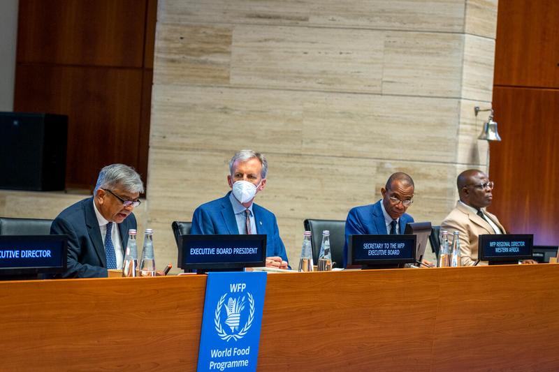Intervention by H.E. Md. Shameem Ahsan, President of the WFP Executive Board 2022. Photo: WFP/Giulio d'Adamo