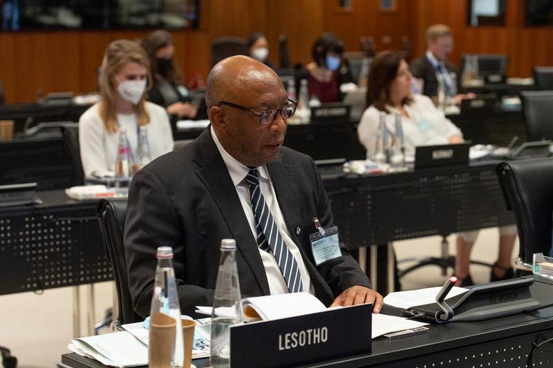 Southern Africa Portfolio  Presentation by Ms. Antonella D'Aprile, Country Director Mozambique  Intervention by H.E. Thesele John Maseribane, Kingdon of Lesotho  Photo: Rein Skullerud