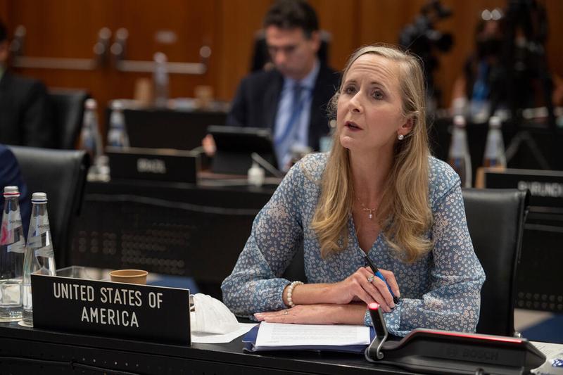 Update on Food Procurement  Intervention by H.E. Ms. Jennifer A. Harhigh - Deputy Chief of Mission United States of America  Photo: Rein Skullerud