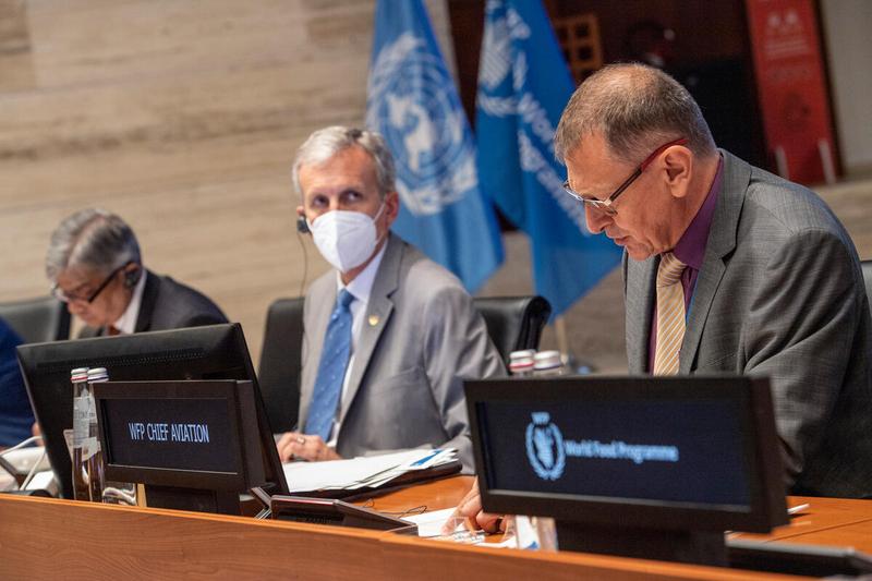 Update on UNHAS  Presentation by Mr Philippe Martou, Chief Aviation  Photo: Rein Skullerud