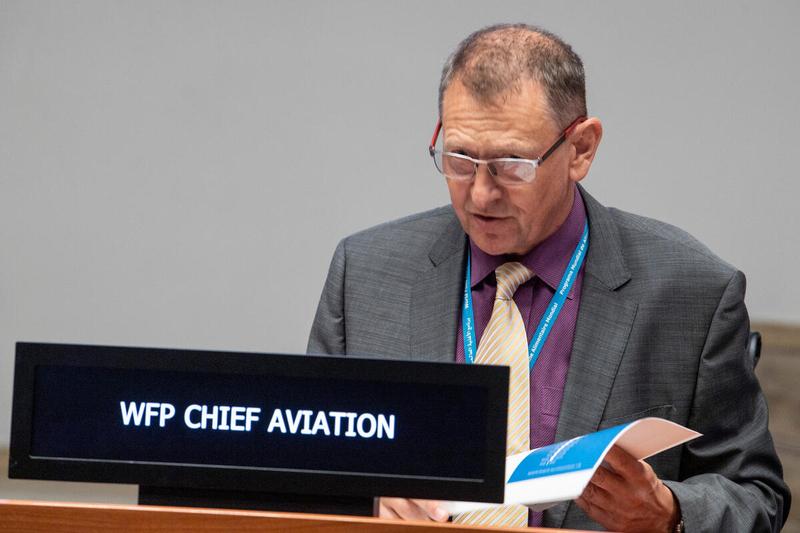 Update on UNHAS  Presentation by Mr Philippe Martou, Chief Aviation  Photo: Rein Skullerud