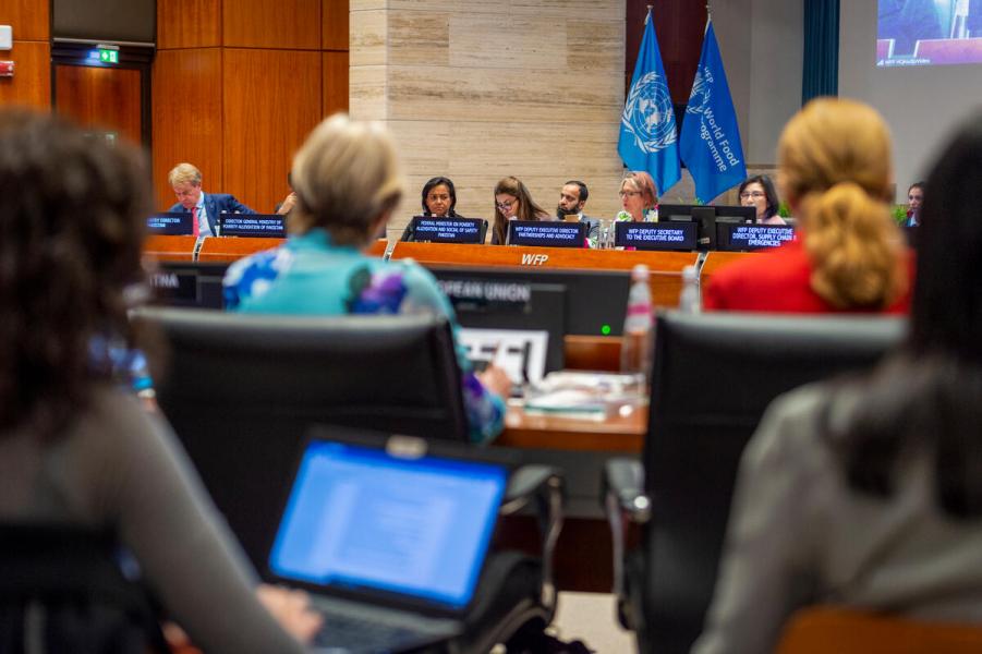 Intervention by H.E. Shazia Marri, Federal Minister for Poverty Alleviation and Social Safety and Chairperson of the Board, Benazir Income Support Programme (Government of Pakistan) during the "WFP’s groundbreaking partnership with the Government of Pakistan to reduce stunting" side event on the margins of the Second Regular Session of the Executive Board (EB.2/2022).