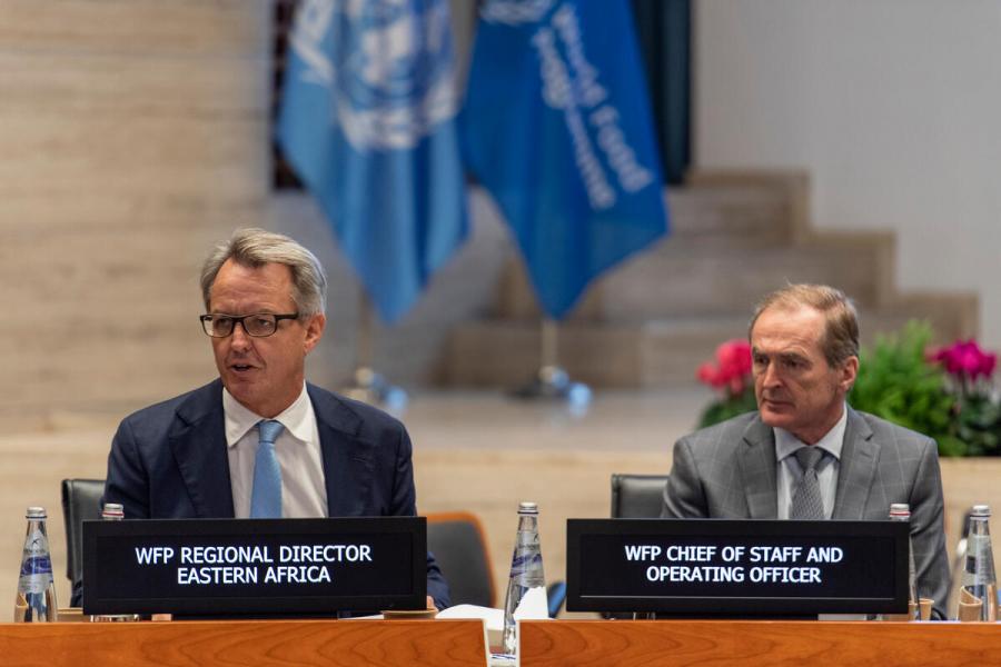 Intervention by Mr. Michael Dunford, Regional Director East Africa. Second Regular Session of the Executive Board (EB.2/2022) Photo: WFP/Rein Skullerud