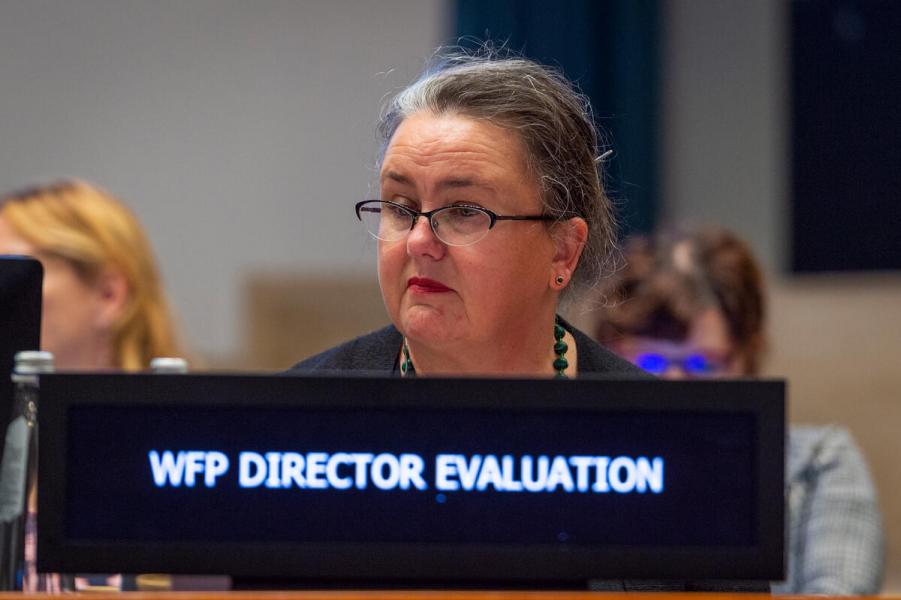 Intervention by Ms. Andrea Cook, United Nations World Food Programme Director of Evaluation. Second Regular Session of the Executive Board (EB.2/2022).