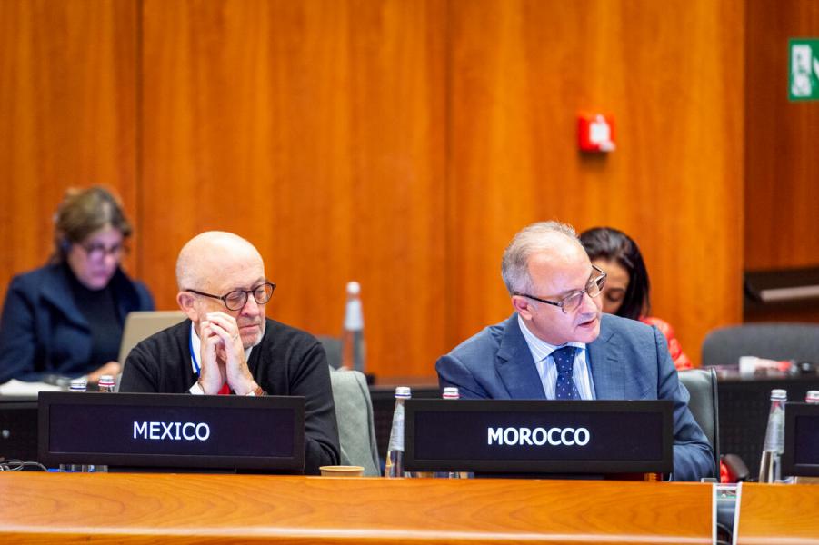 Intevention by H.E. Mr. M. Youssef Balla Ambassador and Permanent Representative of Morocco. Second Regular Session of the Executive Board (EB.2/2022).
